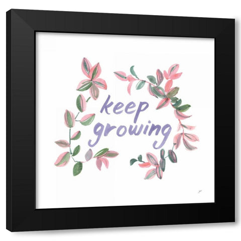 Growing Beauty II Black Modern Wood Framed Art Print by Panganiban, Karyn