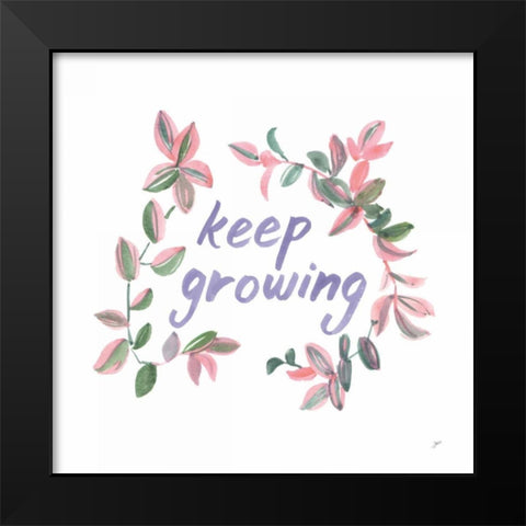 Growing Beauty II Black Modern Wood Framed Art Print by Panganiban, Karyn