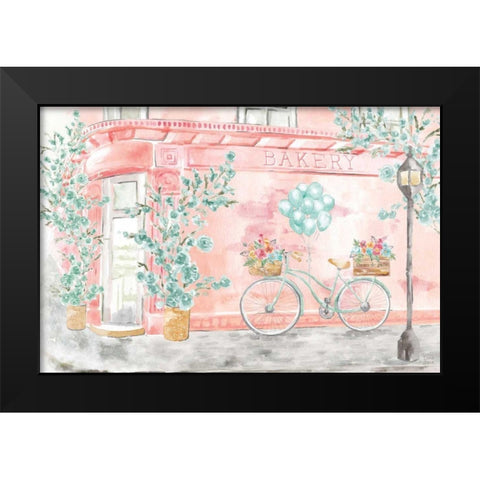 World Tour I Black Modern Wood Framed Art Print by June, Dina