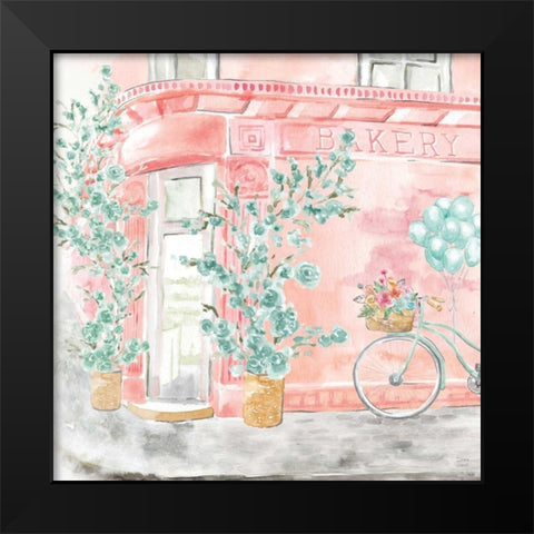 World Tour III Black Modern Wood Framed Art Print by June, Dina