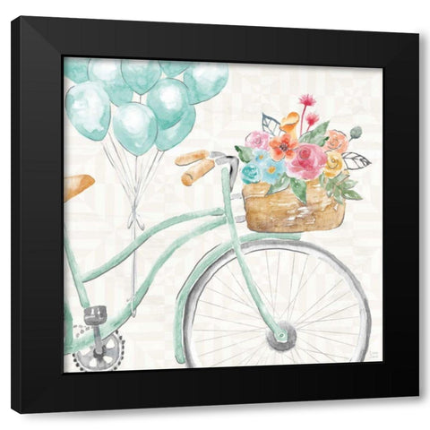 World Tour VIII Black Modern Wood Framed Art Print by June, Dina