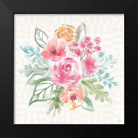 World Tour XIII Black Modern Wood Framed Art Print by June, Dina