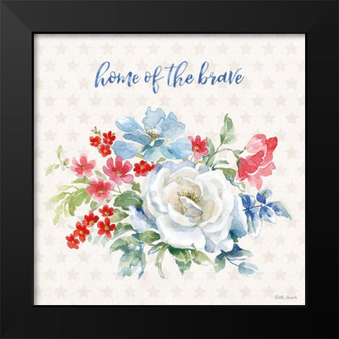 Americana Style III Black Modern Wood Framed Art Print by Grove, Beth