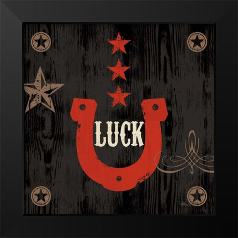 Saddle Up Icon I Black Modern Wood Framed Art Print by Pela Studio