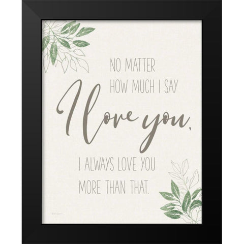 All You Need is Love Sentiment Black Modern Wood Framed Art Print by Grove, Beth