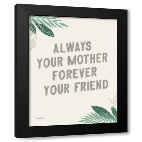 Fruity Cocktails Sentiment Black Modern Wood Framed Art Print with Double Matting by Thorns, Becky