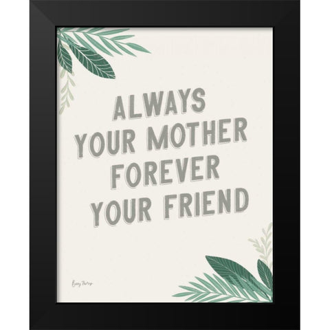 Fruity Cocktails Sentiment Black Modern Wood Framed Art Print by Thorns, Becky