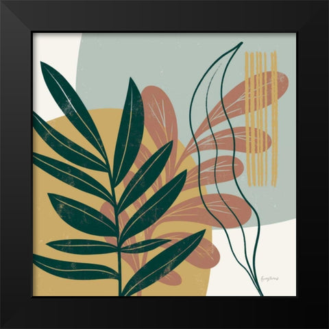 Mid Century Modern I Light Black Modern Wood Framed Art Print by Thorns, Becky