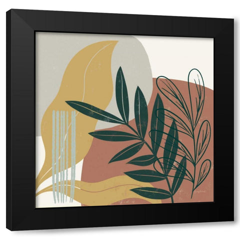 Mid Century Modern II Light Black Modern Wood Framed Art Print with Double Matting by Thorns, Becky