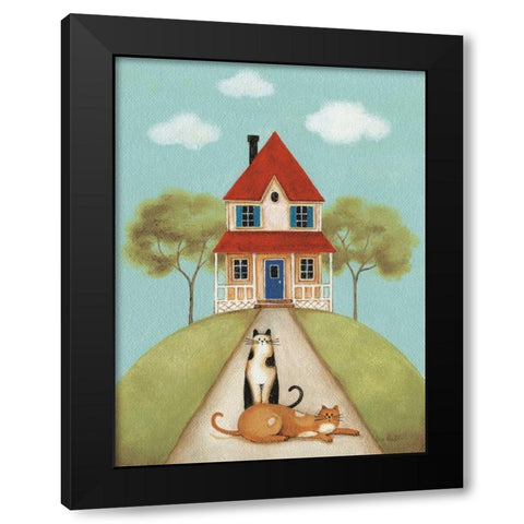 My Home V Black Modern Wood Framed Art Print by Audit, Lisa