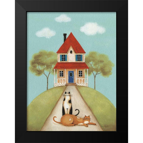 My Home V Black Modern Wood Framed Art Print by Audit, Lisa