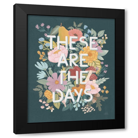 September Sweetness V Black Modern Wood Framed Art Print with Double Matting by Marshall, Laura