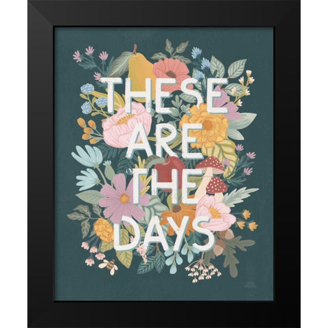 September Sweetness V Black Modern Wood Framed Art Print by Marshall, Laura