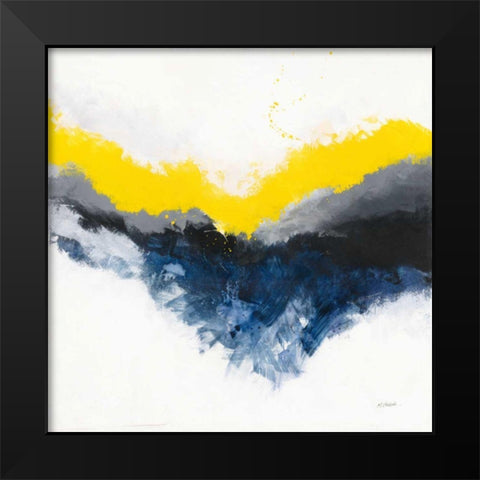 Cascade Black Modern Wood Framed Art Print by Schick, Mike
