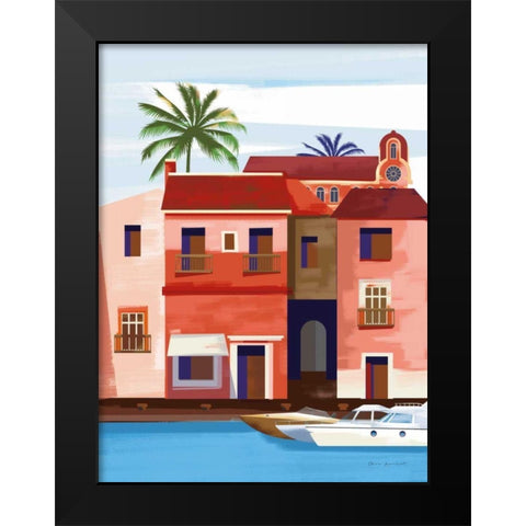 Las Palmas IV Black Modern Wood Framed Art Print by Escalante, Omar