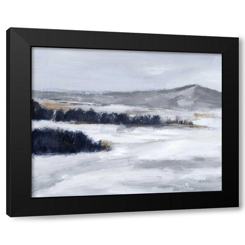 Cold Beauty Black Modern Wood Framed Art Print by Munger, Pamela