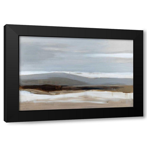 January Landscape Black Modern Wood Framed Art Print with Double Matting by Munger, Pamela
