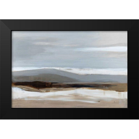 January Landscape Black Modern Wood Framed Art Print by Munger, Pamela