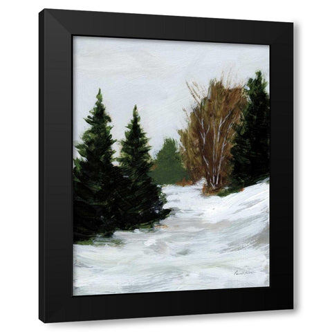 Winter on Grand Mesa Black Modern Wood Framed Art Print with Double Matting by Munger, Pamela