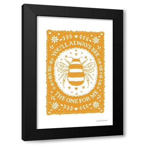 Bee the One Black Modern Wood Framed Art Print by Snowdon, Alexandra