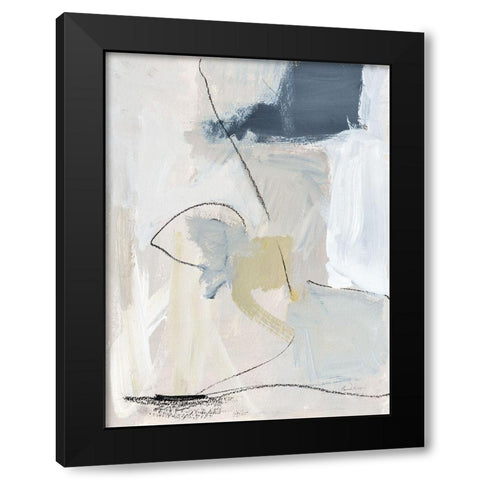 Neutral Abstract I Black Modern Wood Framed Art Print by Munger, Pamela