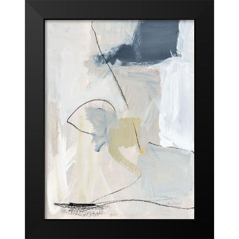 Neutral Abstract I Black Modern Wood Framed Art Print by Munger, Pamela