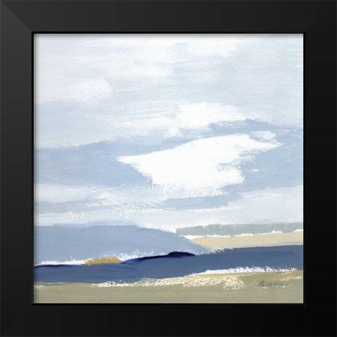 This Land I Black Modern Wood Framed Art Print by Munger, Pamela