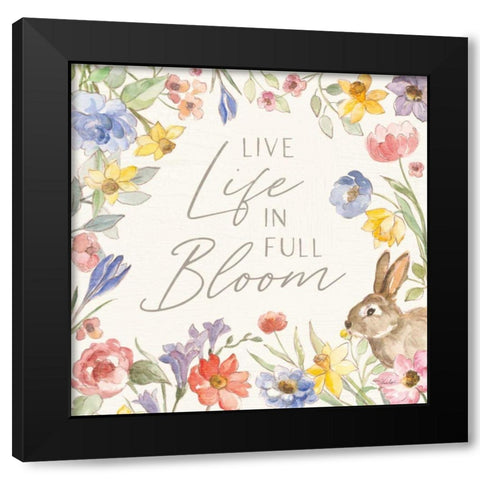 Happy Easter II Black Modern Wood Framed Art Print by Vassileva, Silvia