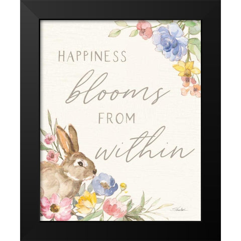 Happy Easter IX Black Modern Wood Framed Art Print by Vassileva, Silvia