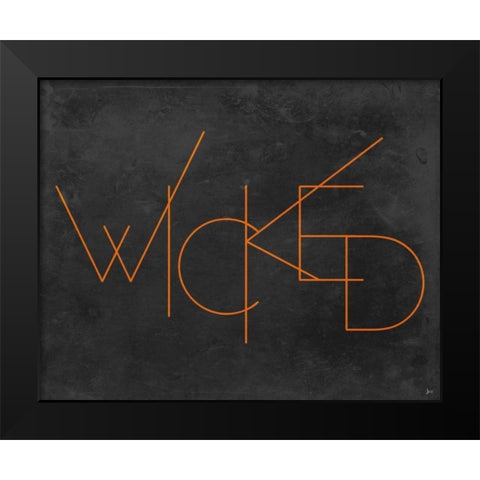 Haunted III Black Modern Wood Framed Art Print by Aiken, Jess