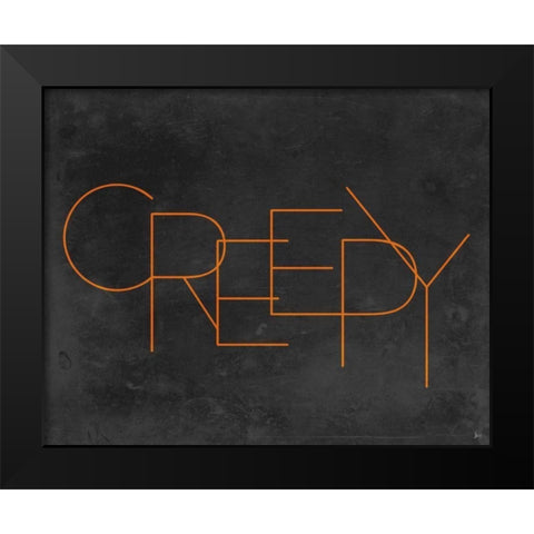 Haunted IV Black Modern Wood Framed Art Print by Aiken, Jess