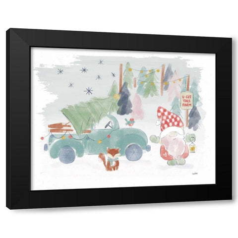 Woodland Wonders I Black Modern Wood Framed Art Print with Double Matting by York, Leah