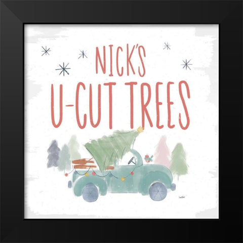 Woodland Wonders V Black Modern Wood Framed Art Print by York, Leah