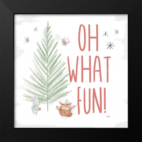 Woodland Wonders VIII Black Modern Wood Framed Art Print by York, Leah