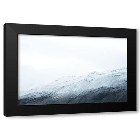 Mountain Gradient Black Modern Wood Framed Art Print with Double Matting by Marshall, Laura