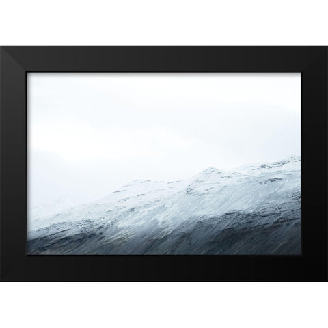 Mountain Gradient Black Modern Wood Framed Art Print by Marshall, Laura