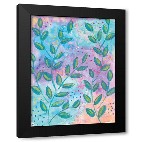 Botanical Brights I Black Modern Wood Framed Art Print by Prahl, Courtney