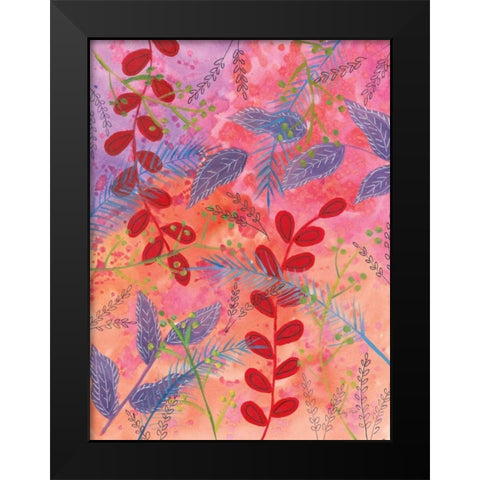 Botanical Brights II Black Modern Wood Framed Art Print by Prahl, Courtney