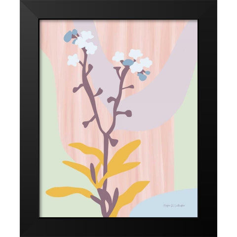 Dont Forget Me Pastel Black Modern Wood Framed Art Print by Gallagher, Megan