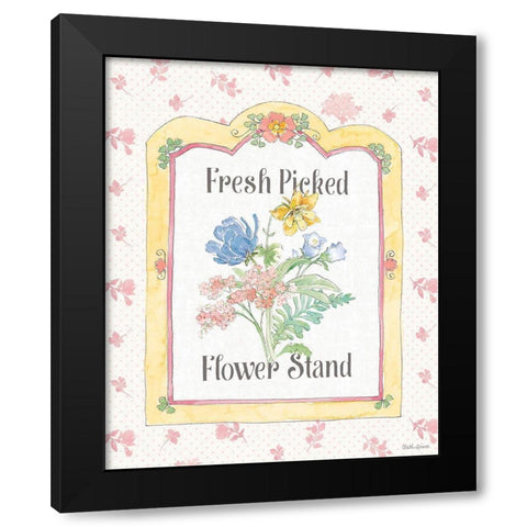 Peaceful Petals IV Black Modern Wood Framed Art Print with Double Matting by Grove, Beth