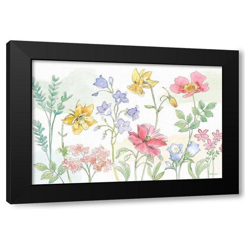 Peaceful Petals VI Black Modern Wood Framed Art Print by Grove, Beth