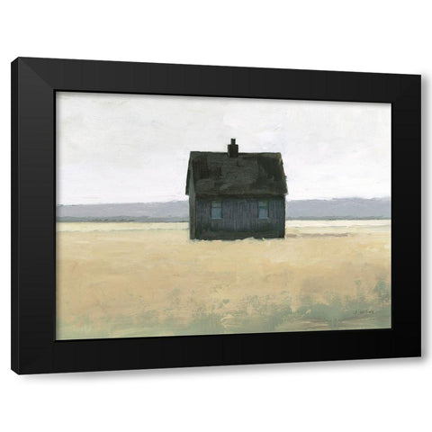 Lonely Landscape II Black Modern Wood Framed Art Print with Double Matting by Wiens, James