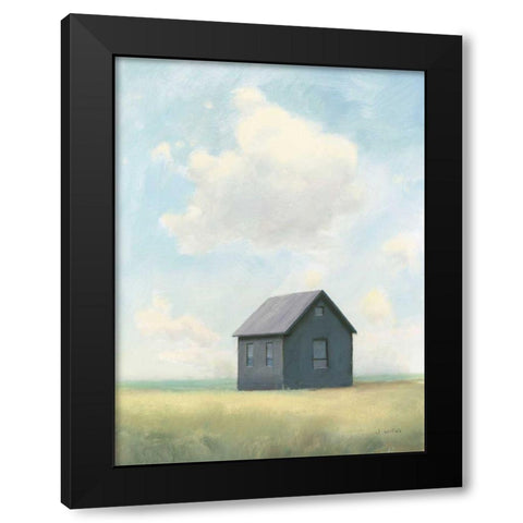 Lonely Landscape III Black Modern Wood Framed Art Print with Double Matting by Wiens, James