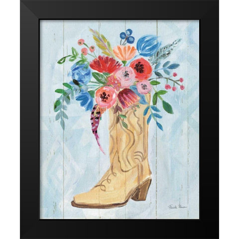 Cowgirl II Black Modern Wood Framed Art Print by Zaman, Farida