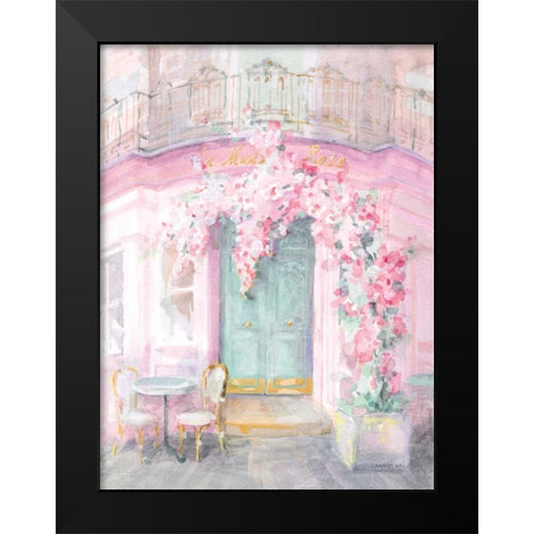 Pastel Paris IV Black Modern Wood Framed Art Print by Nai, Danhui