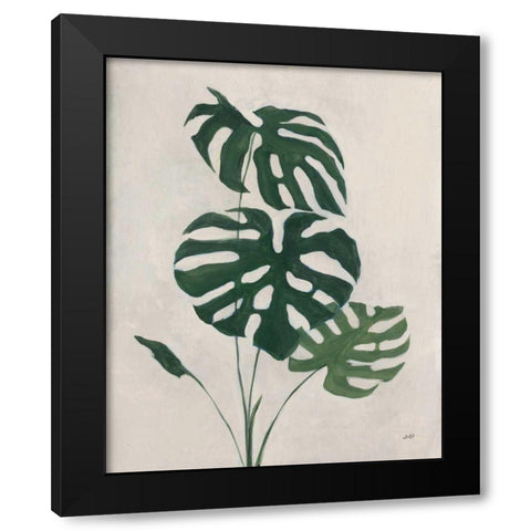 Palm Botanical I Black Modern Wood Framed Art Print with Double Matting by Purinton, Julia