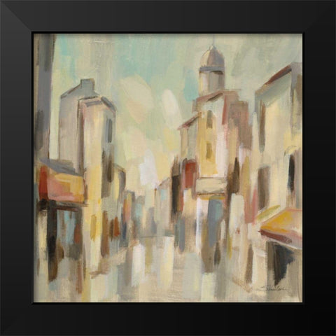 Pastel Street I Black Modern Wood Framed Art Print by Vassileva, Silvia
