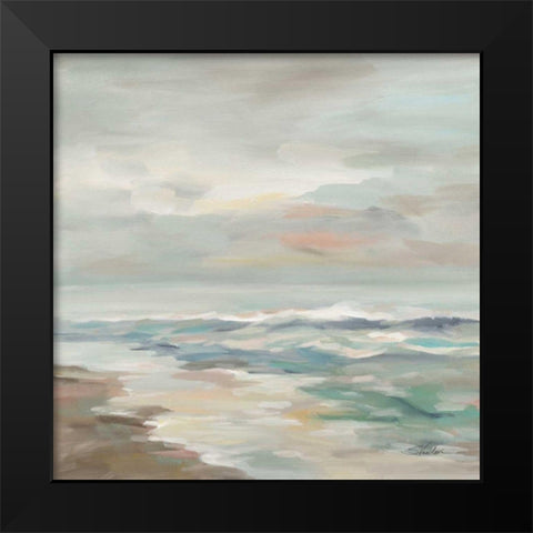 Pastel Tide Black Modern Wood Framed Art Print by Vassileva, Silvia
