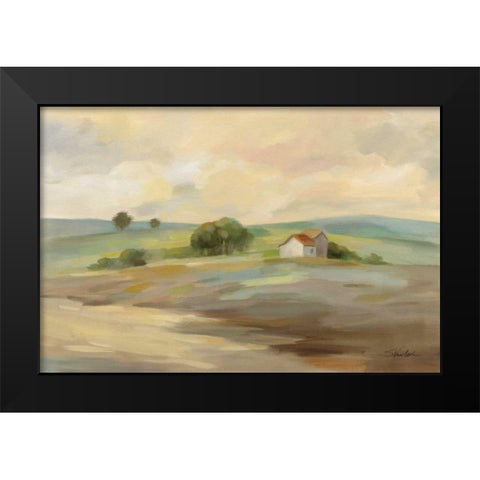 Path to the Farm Black Modern Wood Framed Art Print by Vassileva, Silvia