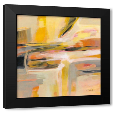 Happy Sunshine Black Modern Wood Framed Art Print with Double Matting by Vassileva, Silvia